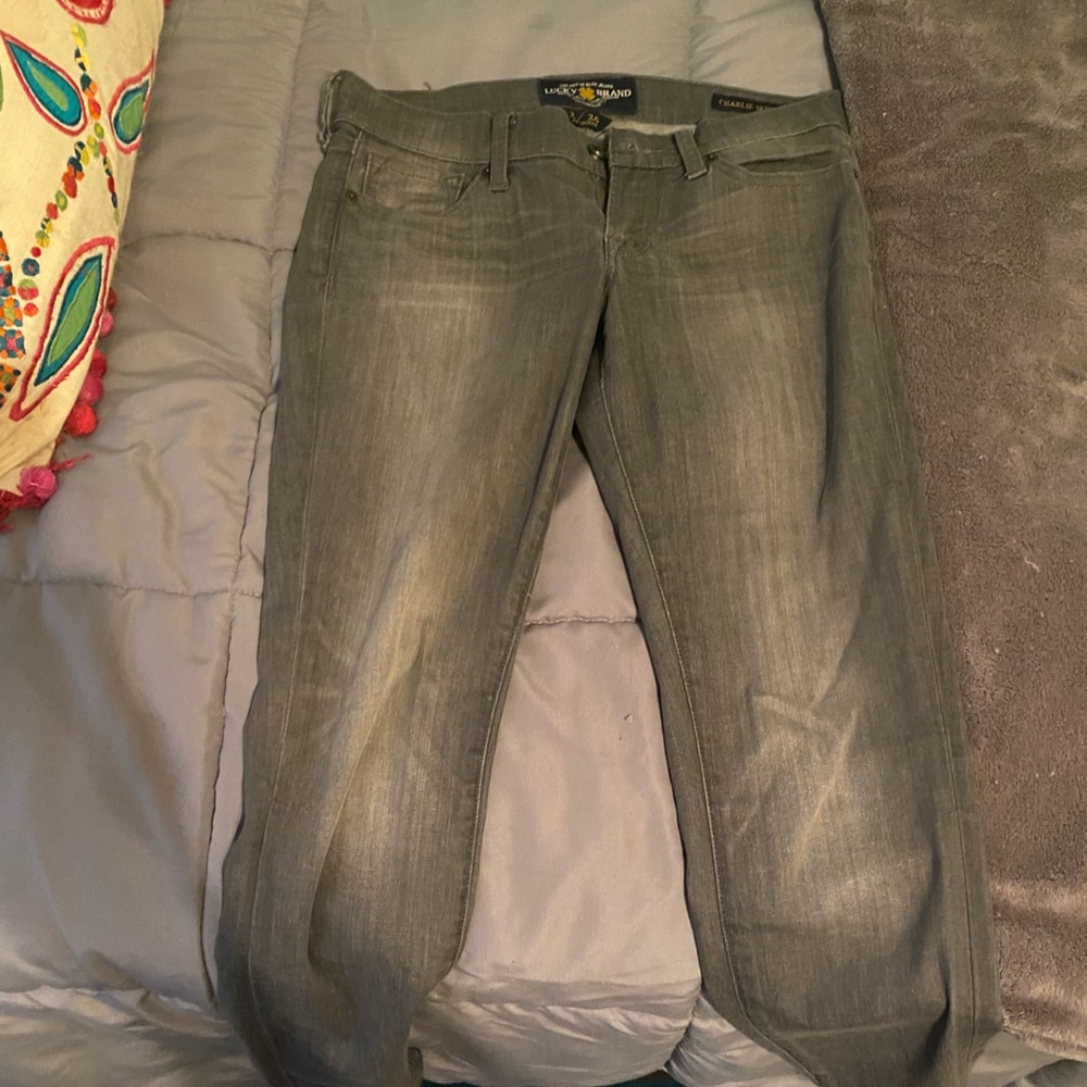 Lucky brand light grey skinny